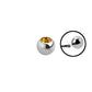 16g - Yellow - Gem Ball End