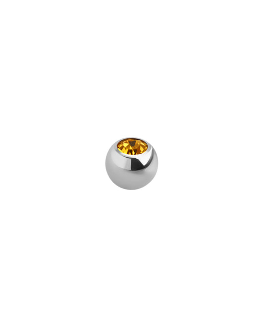 16g - Yellow - Gem Ball End